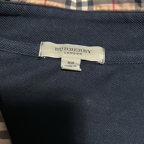 Classic Burberry Dark Blue Polo - Picture 4 of 6